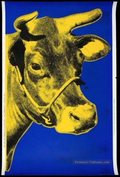Vaca azul Andy Warhol Pinturas al óleo